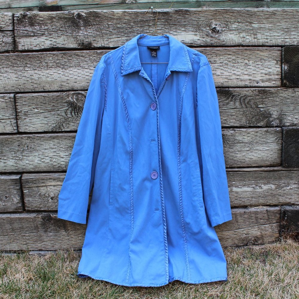 LANE BRYANT LUXURY FEEL LIGHT WEIGHT TRENCH  COAT